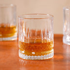 Set Of 6 Luxora Engraved Whiskey Glasses 380ml Nestasia