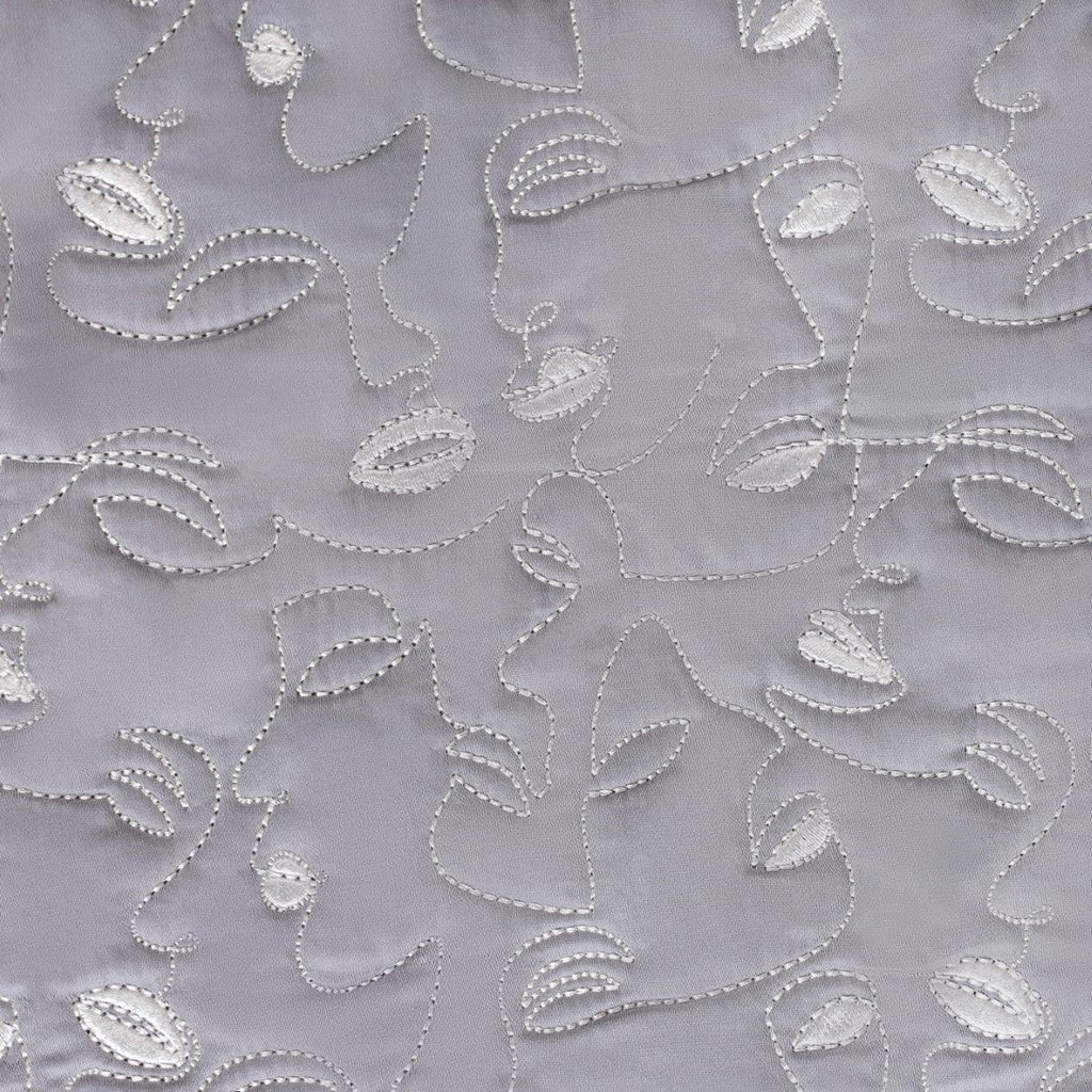 Luxury Embroidered King Size Bed Cover Grey Nestasia