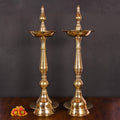 Brass Divine Samai Lamp Pair (25 Inch) Vedansh Craft