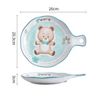 Bear Plate with Handle Nestasia