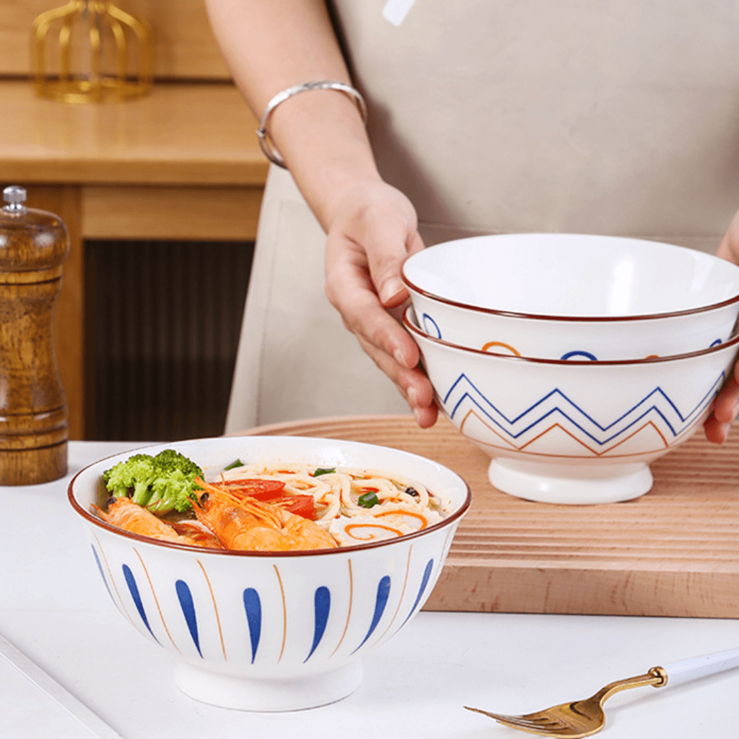 Abstract Design Bowl Set of 2 Nestasia