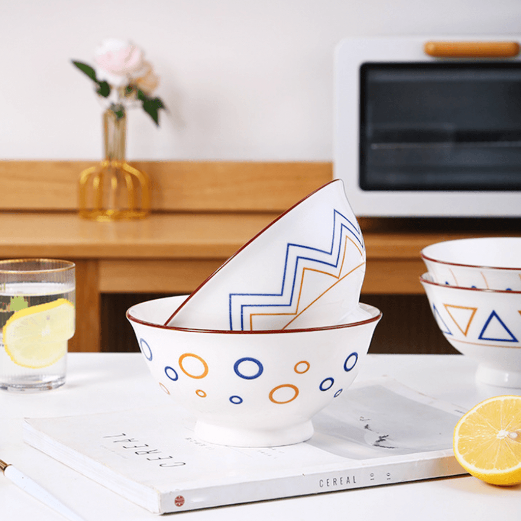 Abstract Design Bowl Set of 2 Nestasia