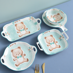Bear Plate with Handle Nestasia