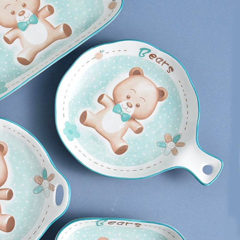 Bear Plate with Handle Nestasia