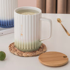 Ceramic Mug with Lid and Spoon Nestasia