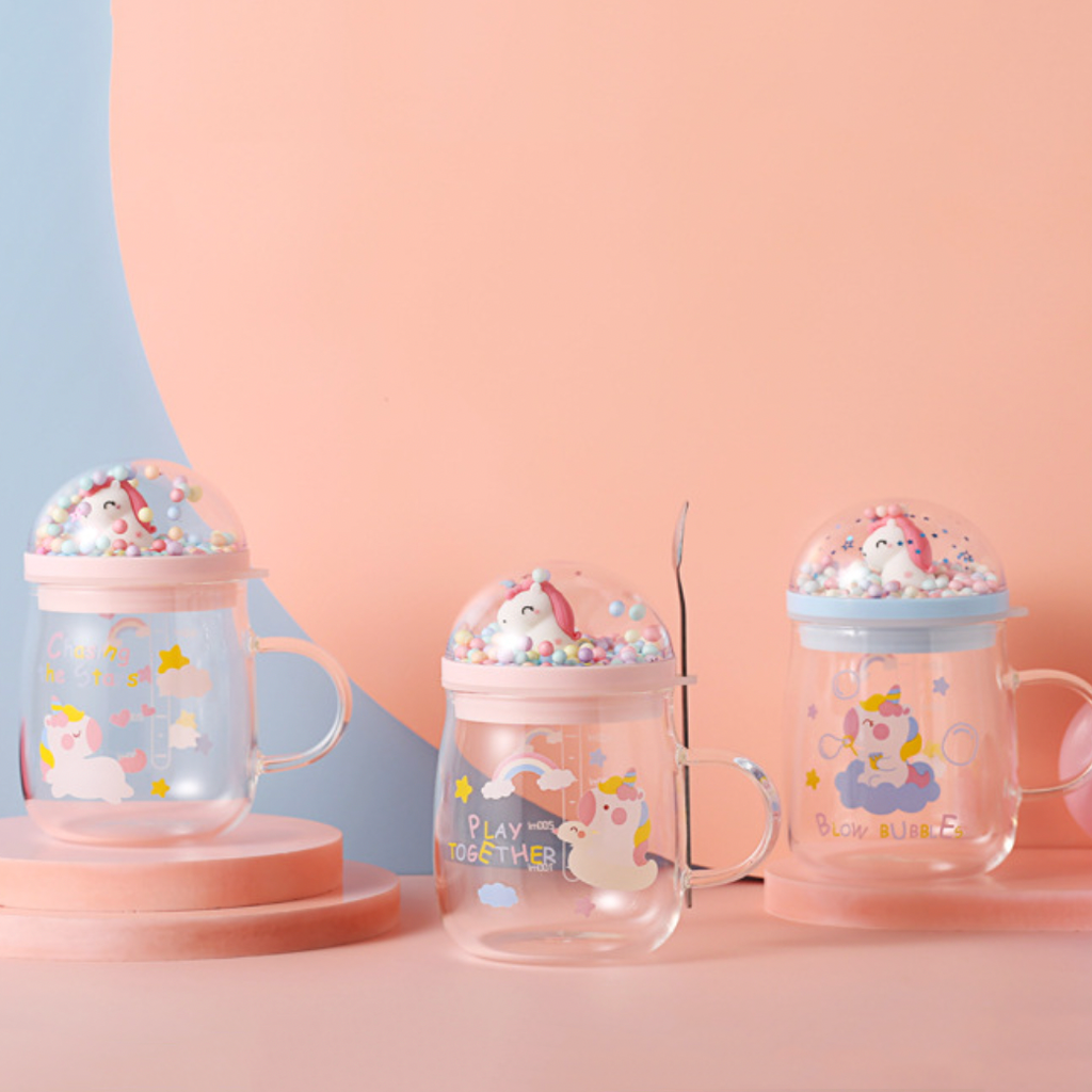 Unicorn Glass Cup Nestasia