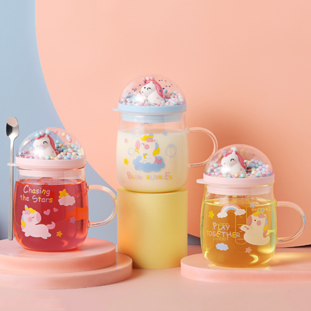 Unicorn Glass Cup Nestasia