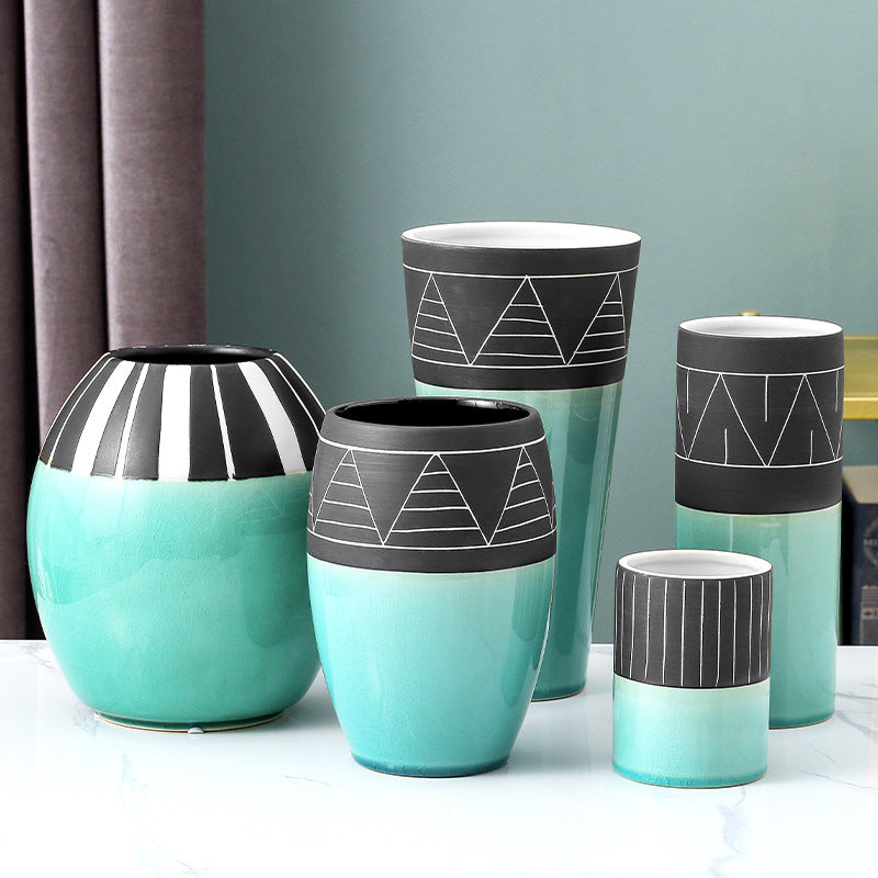 Blue Contemporary Vase Nestasia