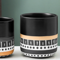 Black Ethnic Flower Pot Nestasia