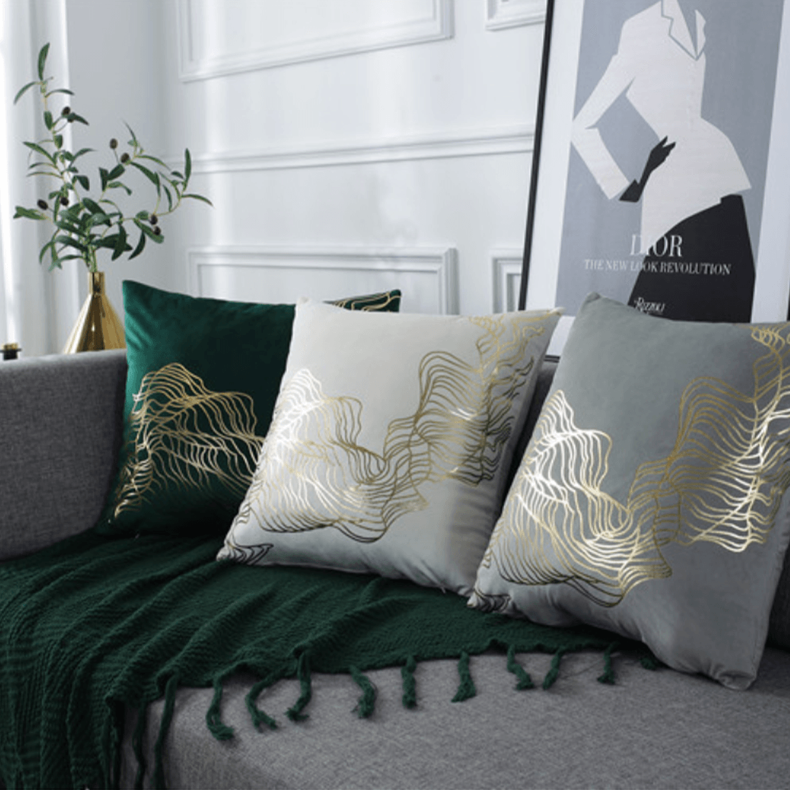 Abstract Pillow Covers Set of 2 Nestasia
