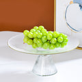 Sleek Glass Cake Stand 13 inch Nestasia
