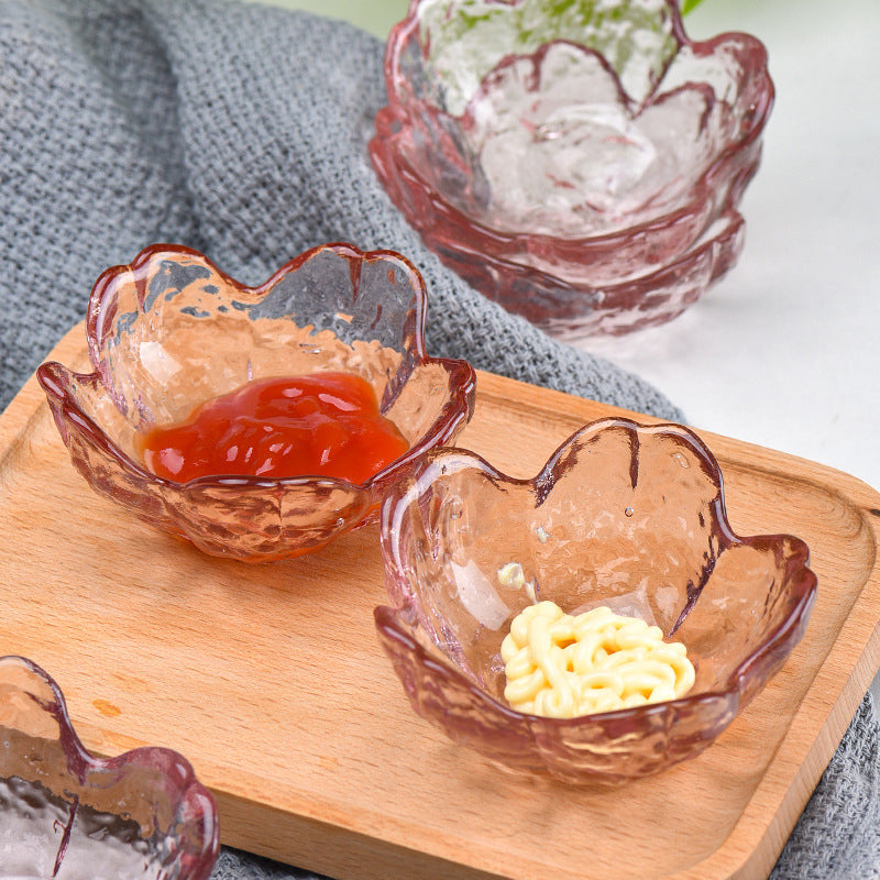 Sakura Styled Glass Dip Bowl Set of 2 Nestasia