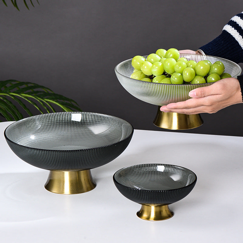 Grey and Gold Fruit Bowl Nestasia