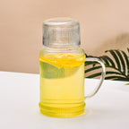 Modern Ribbed Glass Jug and Cup Set Nestasia