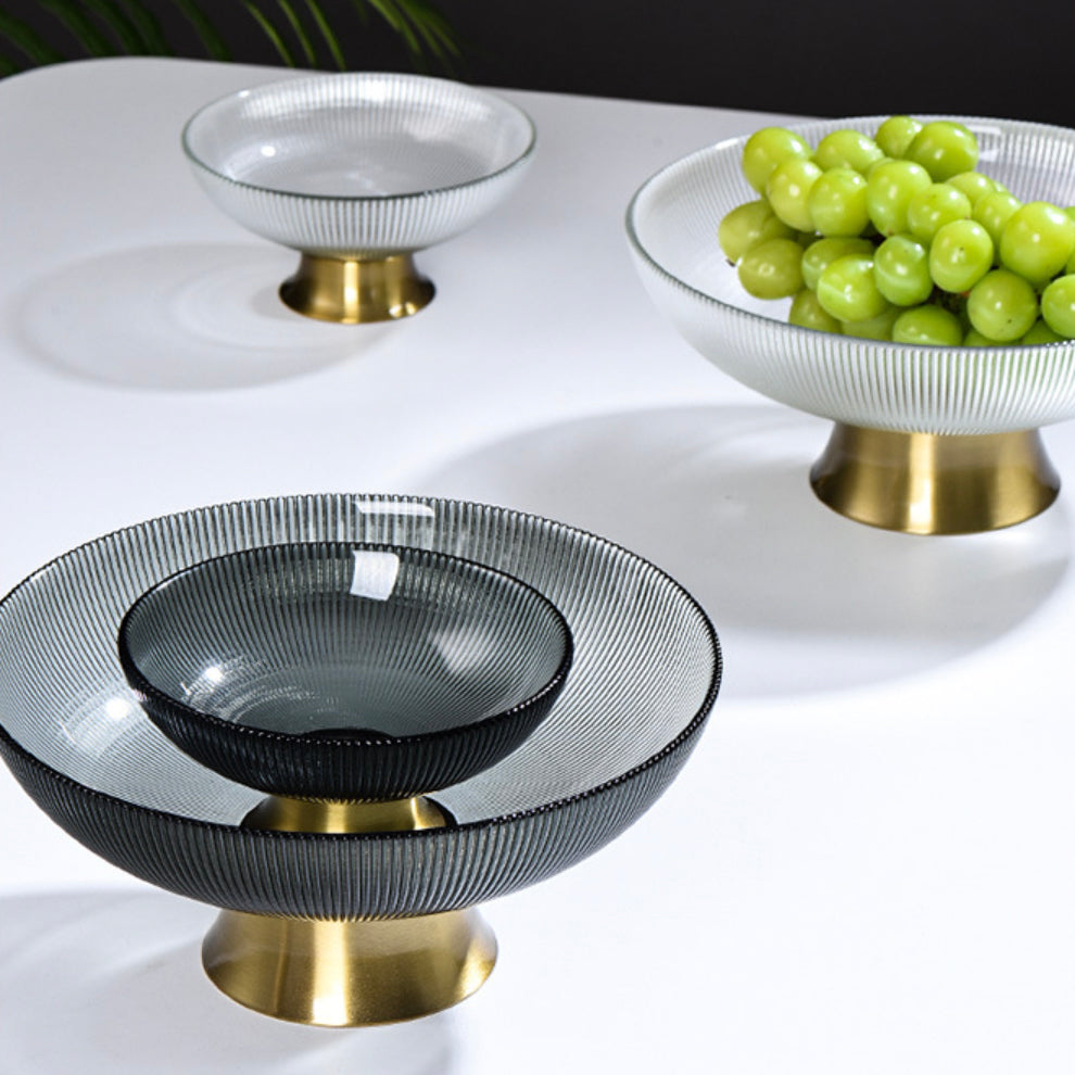 Grey and Gold Fruit Bowl Nestasia