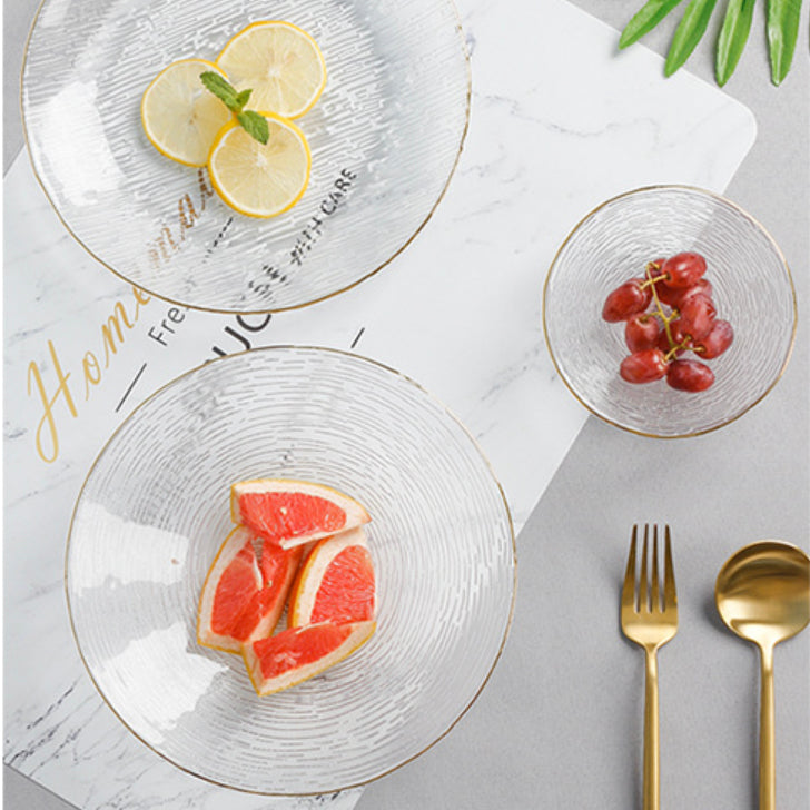 Gold Rimmed Glass Dessert Bowl 100 ml Nestasia