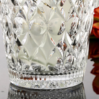 Textured Glass Ice Bucket With Handle Nestasia
