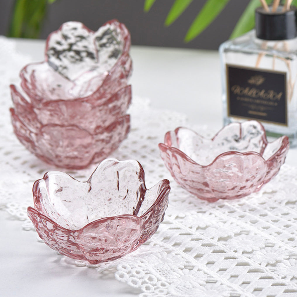 Sakura Styled Glass Dip Bowl Set of 2 Nestasia