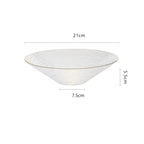 Decorative Glass Salad Bowl Nestasia