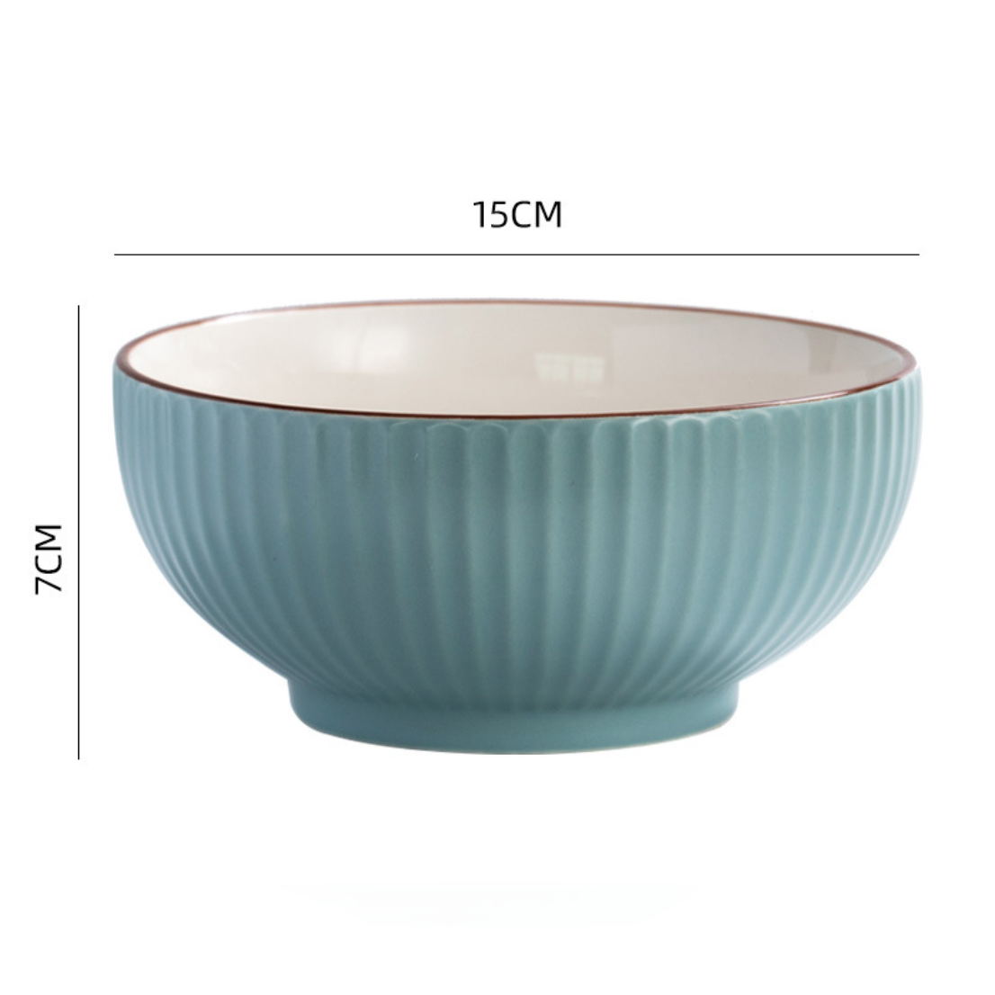 Dune Textured Serving Bowl Blue 650 ml Nestasia