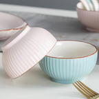 Dune Textured Serving Bowl Blue 650 ml Nestasia
