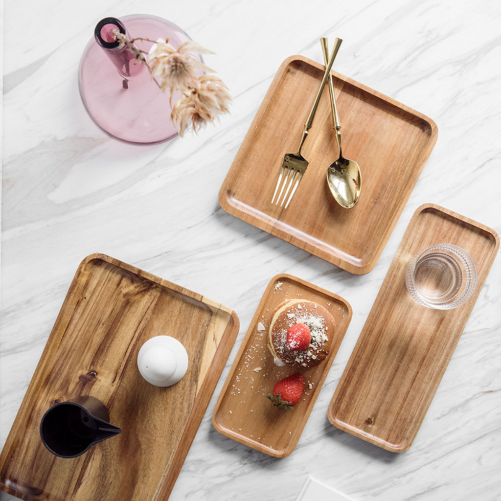 Wooden Platter Tray Nestasia