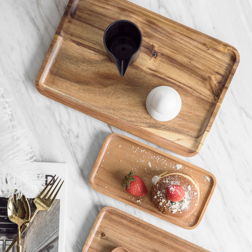 Wooden Platter Tray Nestasia