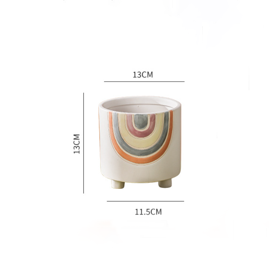 Rainbow Round Pot Medium Nestasia