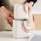 Rainbow Square Pot Medium Nestasia