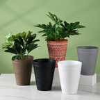 Grey Tall Textured Pot Nestasia