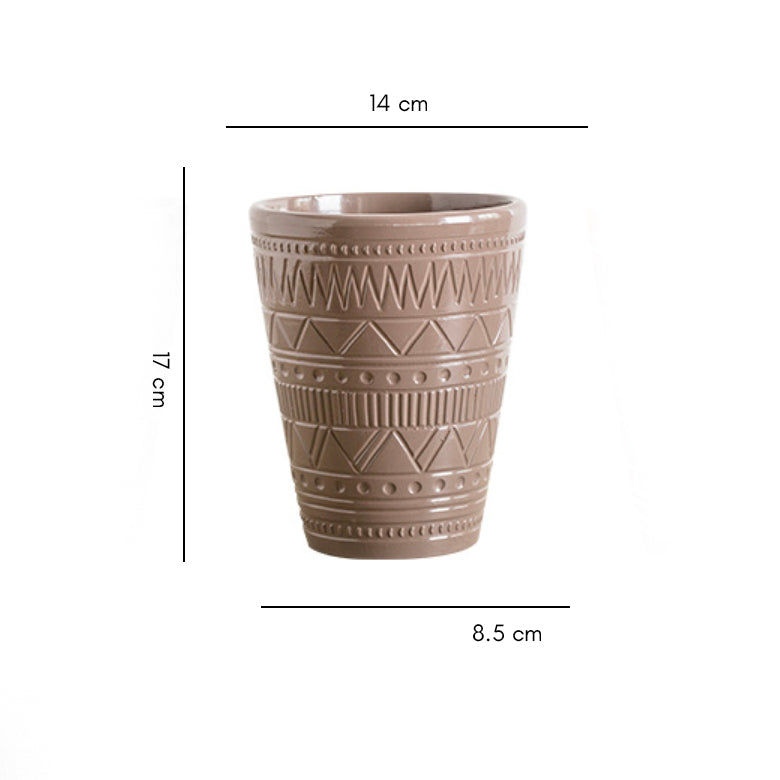 Brown Texture Plant Pot Nestasia