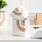 Rainbow Square Pot Medium Nestasia