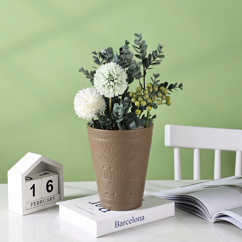 Brown Texture Plant Pot Nestasia