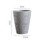 Grey Tall Textured Pot Nestasia