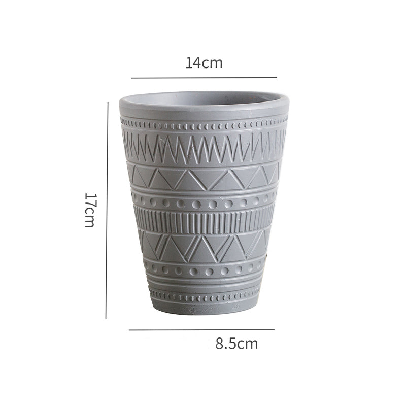 Grey Tall Textured Pot Nestasia