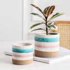 Multicolour Plant Pot Set Of 3 Nestasia