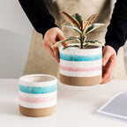 Multicolour Plant Pot Set Of 3 Nestasia