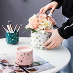 Stars and Moons Pink Ceramic Planter Small Nestasia
