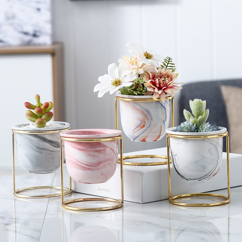 Botanica Marble Grey Planter with Stand Nestasia