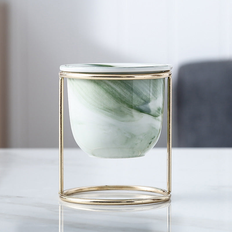 Botanica Marble Green Planter with Stand Nestasia