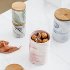 Marble Green Jar with Lid Nestasia