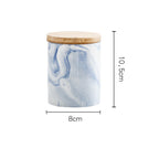 Marble Blue Jar with Lid Nestasia