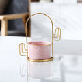 Cacti Frame Marble Ceramic Planter Pink Nestasia