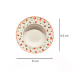Enchanted Summer Pasta Plate Orange