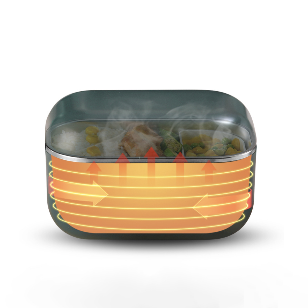Fresh Meal Electric Hot Lunch Box Green Nestasia
