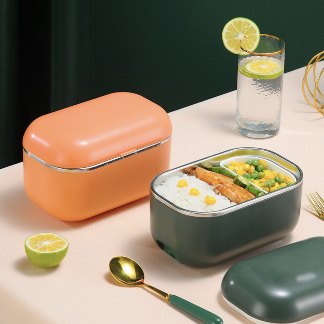 Fresh Meal Electric Hot Lunch Box Orange Nestasia