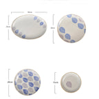 House of Eden Patterned Leaf Dinner Plate 11 Inch Nestasia