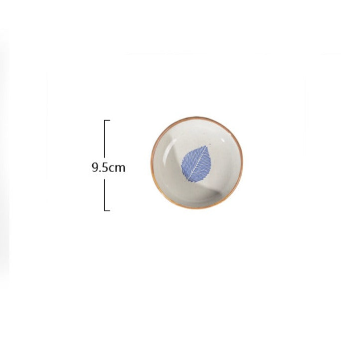 House of Eden Blue Leaf Dessert Plate 50ml Nestasia