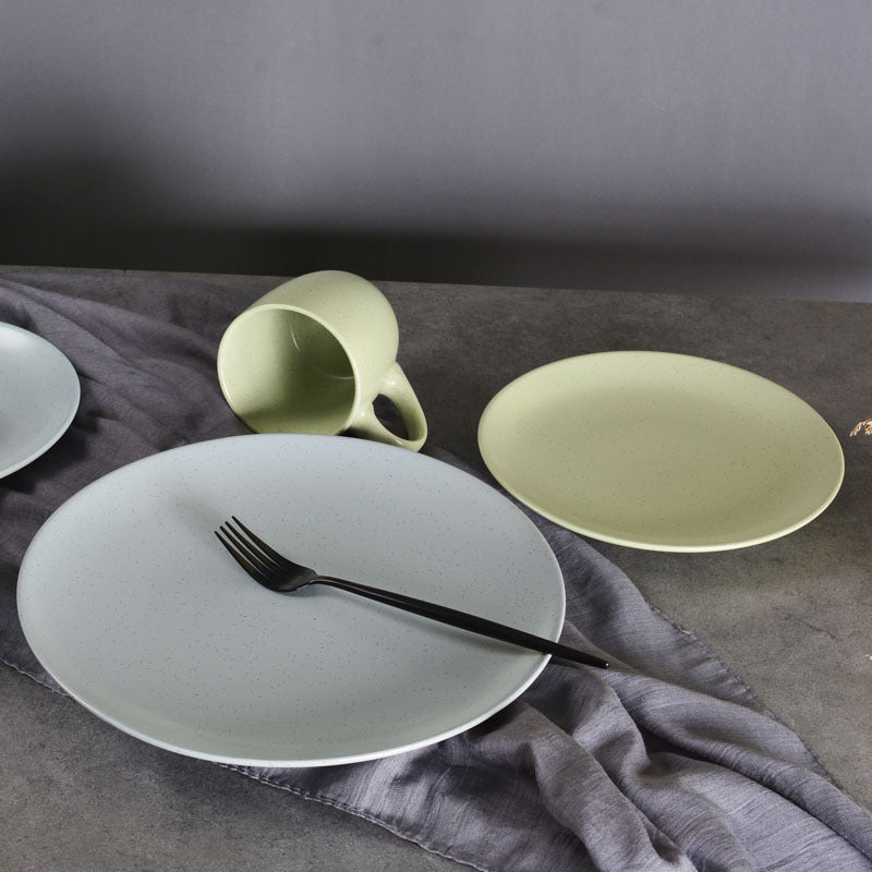 Pixie Glaze Snack Plate Green 8 Inch Nestasia