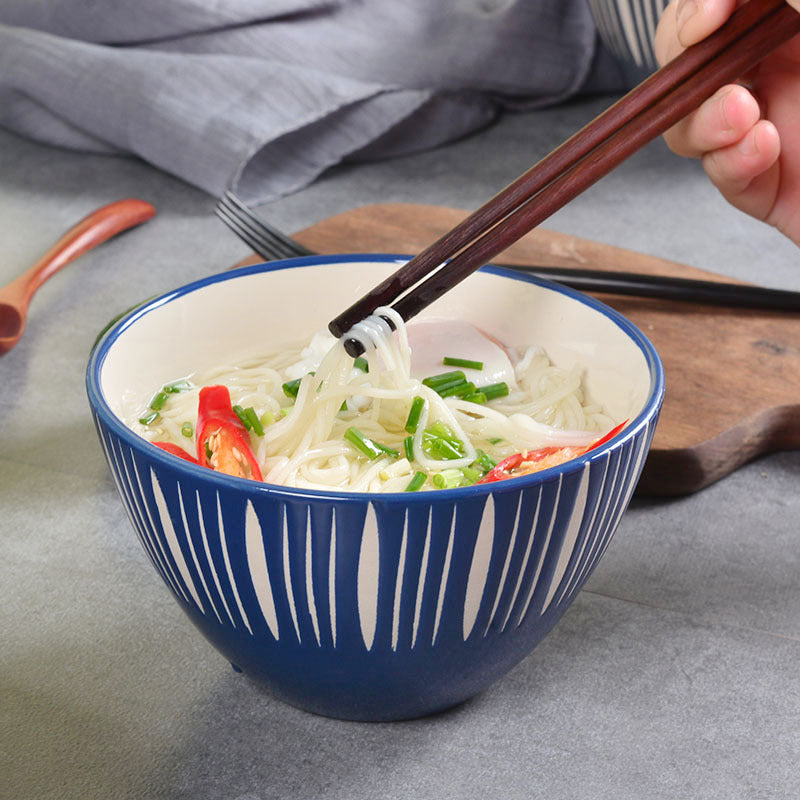 Celeste Azure Blue Bowl 550ml Nestasia